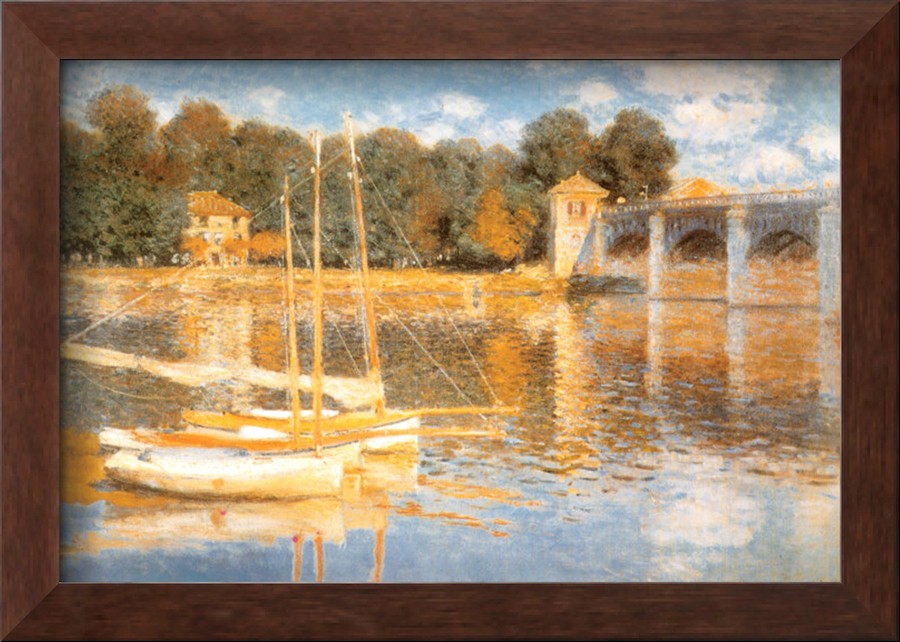 The Bridge at Argenteuil - Claude Monet Paintings
